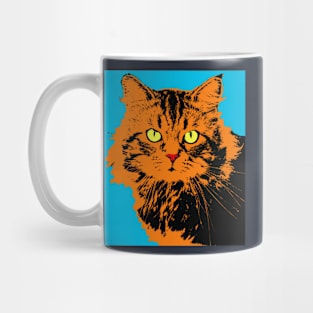 CAT POP ART BLUE Mug